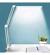 LED Desk Lamp, BZBRLZ Metal Swing Arm Lamp, Eye-Caring Architect Task Lamp, Dimmable Office Table...