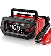 40 AMP Car Battery Charger, 6V/12V/24V Lead-Acid, Lithium, LiFePo4 Smart Battery Charger, Large S...
