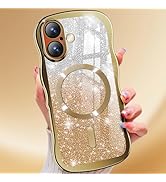Misscase for iPhone 17 Case,with Privacy Screen Protector,Compatible with MagSafe,Bling Glitter C...