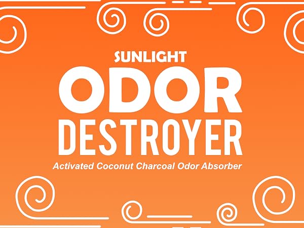 Sunlight Odor Destroyer - Activated Coconut Charcoal Odor Destroyer