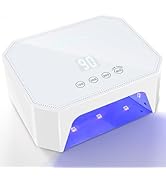 Lavinda 54W Corded UV LED Nail Lamp for Gel Nails - Plug-in Professional Nail Dryer with Fast Cur...