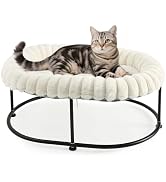 Sunhoo Elevated Cat Bed for Indoor Cats Raised Kitten Hammock Large High Puppy Cot Off Floor Self...