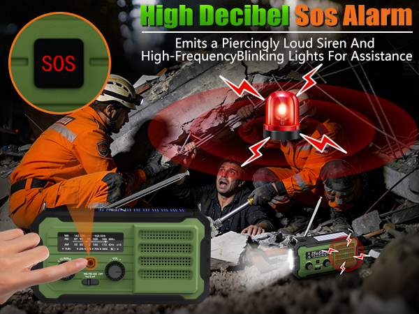 Multi function emergency radio