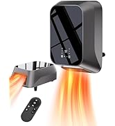 Uthfy Wall Mounted Electric Space Heater With Towel Rack, 2-In-1 1500W Portable Ceramic Space Hea...