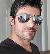 LUENX Aviator Sunglasses for Men Women Polarized Driving Classic Shades - UV 400 Protection with ...