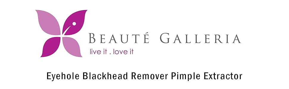 Beaute Galleria Eyehole Blackhead Remover Pimple Extractor for Acne Comedone Blemish Removal Tool