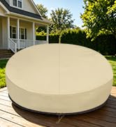SunPatio Round Patio Daybed Cover 88 Inch, Heavy Duty Waterproof Outdoor Canopy Daybed Sofa Cover...