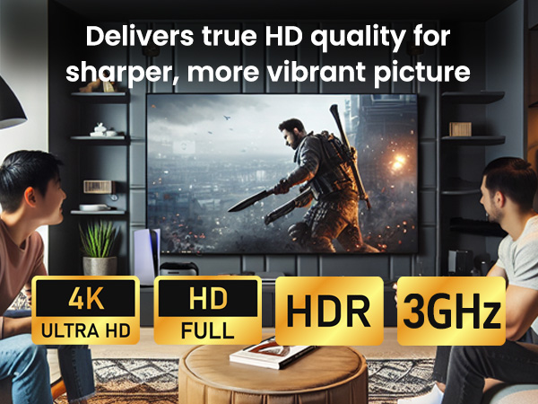 Delivers true HD quality for sharper, more vibrant picture