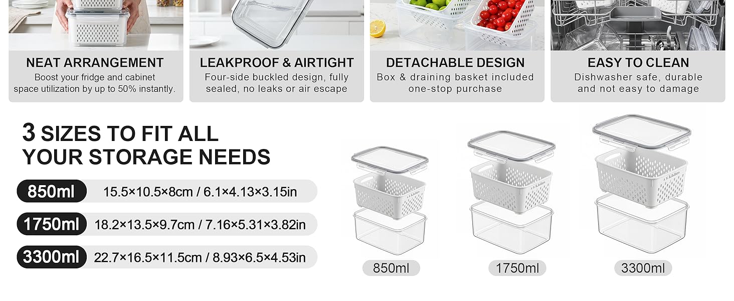 fruit containers for fridge