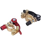 Battery Terminal Clamp Connectors, 2PCS Car Battery Terminal Connector, Quick Disconnect and Rele...