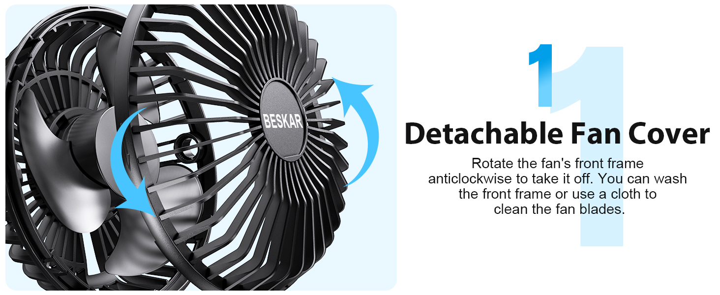 detachable fan cover