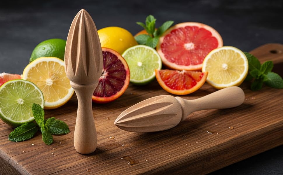 Wooden Citrus Lemon Juicer