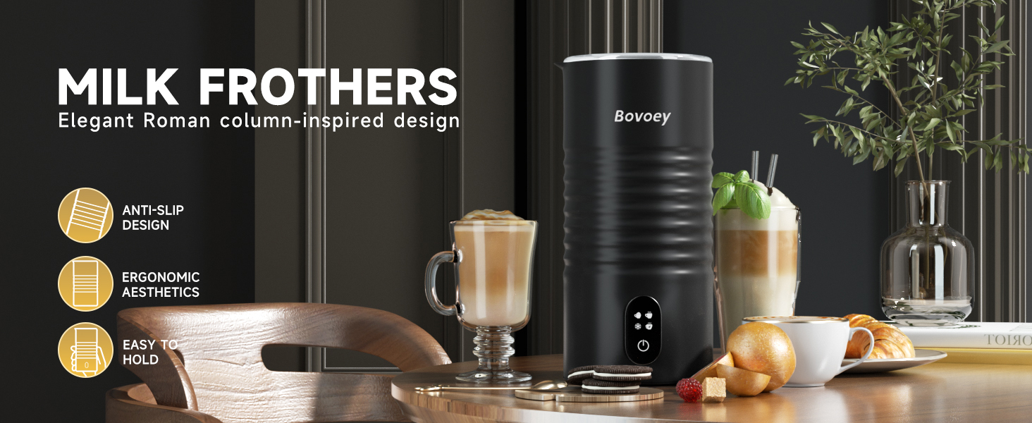 Features include elegant Roman column design, non-slip design, ergonomic aesthetics, and easy grip.