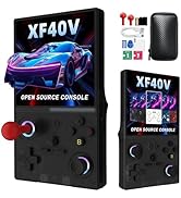 XF40V Retro Handheld Game Console, 4.0 Inch IPS HD Screen,Interchangeable Arcade Stick,Linux Syst...