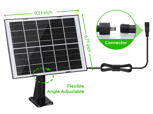 solar barn light with separate solar panel