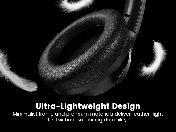 1Mii AI Y8 Active Noise Cancelling Headphones, Wireless Headphones Over Ear Bluetooth 6.0