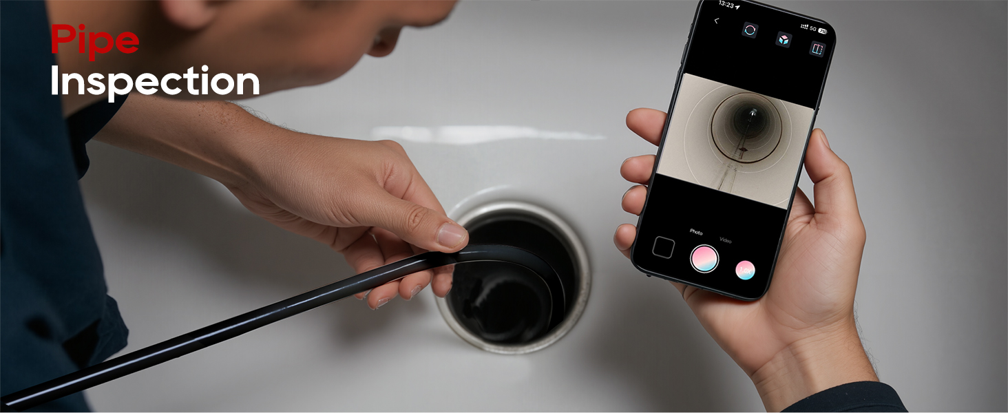 endoscope camera with light