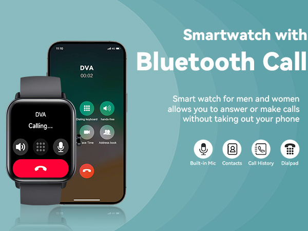 bluetooth smart watch for men and women