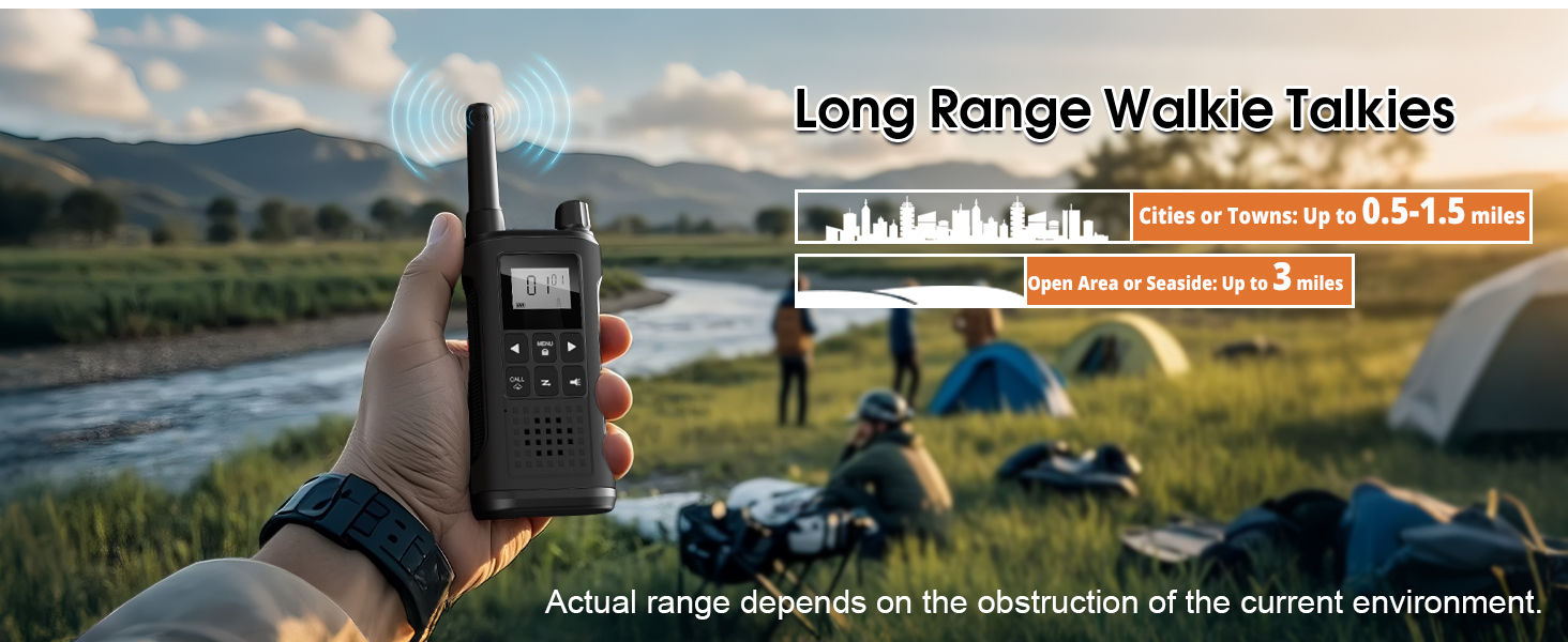 Rechargeable Walkie Talkies for Adults Long Range