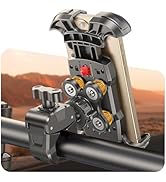 Dawinga Bike Phone Holder, [Vibration Damper] [Tool-Free] Motorcycle Phone Mount, [Silicone Cushi...