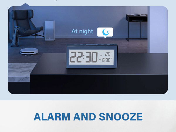 Zonopy Digital Alarm Clock with LED Display