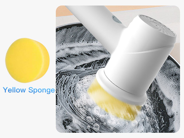 Electric Spin Scrubber - Cordless IPX7 Waterproof Shower Scrubber
