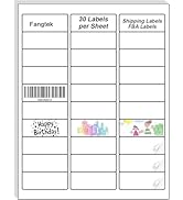 [25 Sheet, 750Labels] Address Labels 750 Sticker Paper for Laser/Ink Jet Printer mailing Labels 8...