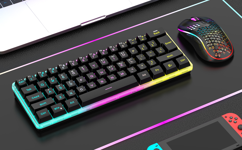 Wireless keyboard and wireless mouse combo