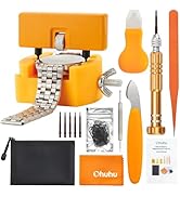 Ohuhu Watch Battery Replacement Tool Kit Upgraded Watch Repair Kit Watch Back Remover Opener Tool...