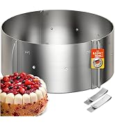 Menz Stahlwaren GmbH Cake ring – Made in Germany – Stainless steel cake mold adjustable and can b...