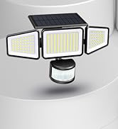 Ensenior Solar Motion Lights Outdoor, 228 LED Solar Security Lights with Remote Control, IP65 Wat...