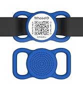 WhoseID QR Code Dog Tag with NFC, Personalized Pet ID Tag, Silicone Dog ID Tag, Modifiable Pet On...