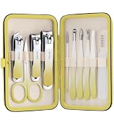 Manicure Set, 10 pcs High-Carbon Steel Nail Clippers Set, Portable Mini Manicure and Pedicure Kit...
