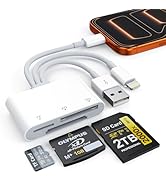 XD Card Reader, SD Memory Card Reader for iPhone, Lightning+USB A+USB C to SD/TF/XD Picture Card ...
