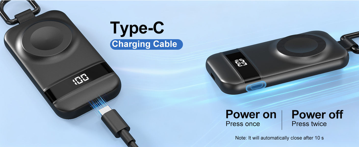 Portable Charger for Apple Watch Fast Charging iWatch working Camping Travel Essentials Accessories