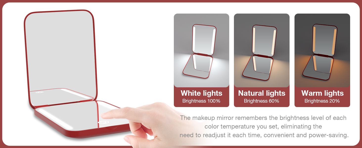 lit compact mirror