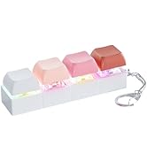 Keyboard Fidget Toy - Keyboard Clicker with LED Light Fidget Keyboard Keychain Fidget Toy Stress ...