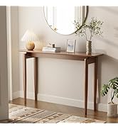 AQIMUELE Wood Console Table Walnut Entryway Table, Thin Console Table, Sofa Tables for Living Roo...