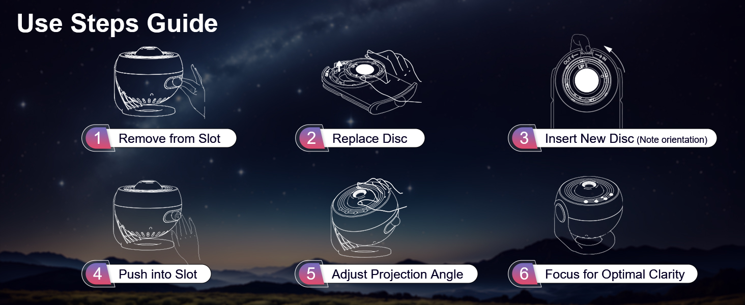 galaxy night light projector