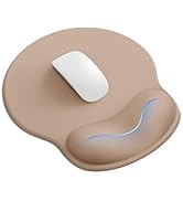 Mouse Pad with Wrist Rest, Ergonomic Mouse Pads for Desk, Office Non-Slip Mousepad with Gel Wrist...