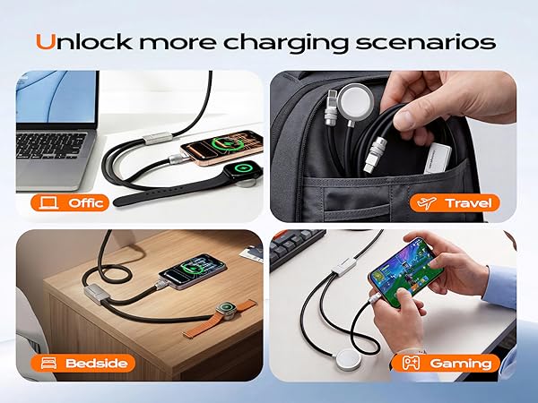 travel charger for iphone and apple watch