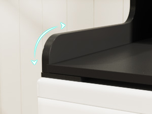 Arc-shaped edge