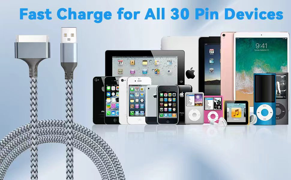 30 Pin USB Charger Cable