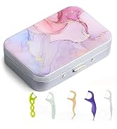 Gerkia Dental Floss Portable Case, Easy to Store Floss Picks of Various Sizes, Portable Dental Fl...