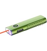 ULTRAFIRE Flat EDC Flashlight with White Light, UV and Red Beam, 1200 Lumens Rechargeable Triple ...