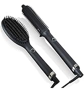 ghd Glide Hot Air Hair Brush (Black) + Rise Volumizing Blow Dryer (Black) Duo ? Hot Brush Hair St...