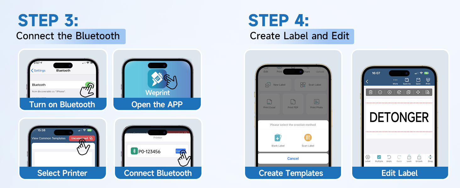 mas vendido label maker for bottles label pronter small label maker peel and stick tag machine