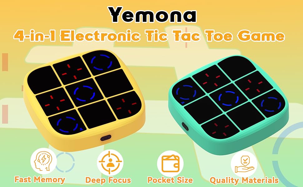 Tic Tac Toe Game Electronic Tic Tac Toe Bolt Game Portable Puzzle Travel Games for Adults and Kids