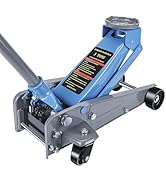 LARBANKE 3 Ton Floor Jack,Made of Durable Carbon Steel with Wheels for Secure Lifting,Fast Lift F...