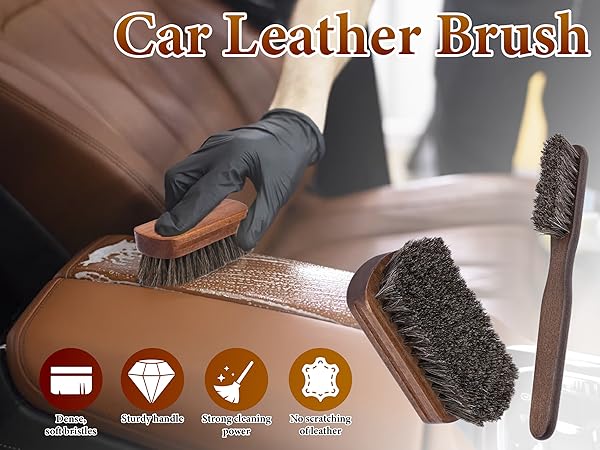 Leather Brush Car Detailing